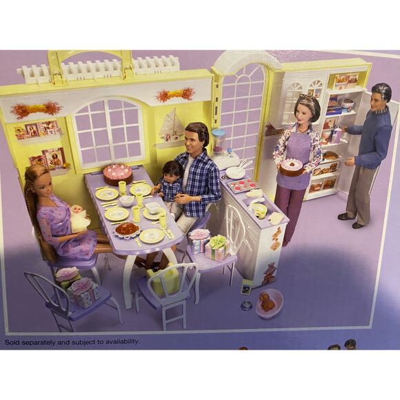 HTF Barbie 2002 Happy Grandma's Kitchen Set- RARE! - Picture 3 of 11